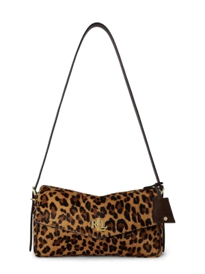 Lauren Ralph Lauren torebka crossbody damska skórzana brązowy