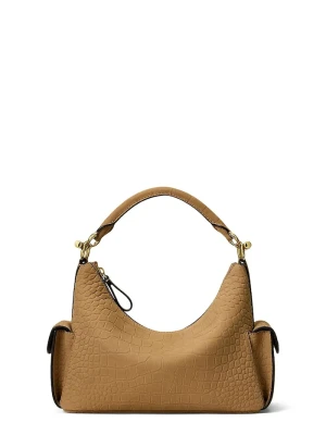 Lauren Ralph Lauren torebka crossbody damska skórzana brązowy