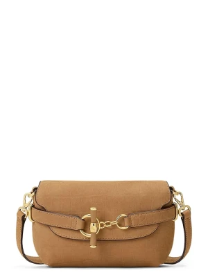 Lauren Ralph Lauren torebka crossbody damska skórzana brązowy