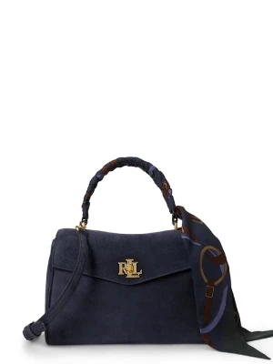 Lauren Ralph Lauren torebka damska zamszowa granatowy