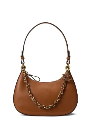Lauren Ralph Lauren torebka hobo damska skórzana brązowy
