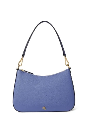 Lauren Ralph Lauren torebka hobo damska skórzana niebieski