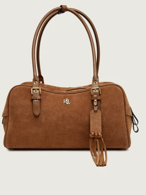 LAUREN RALPH LAUREN Torebka na ramię Marcy | zamsz brązowy