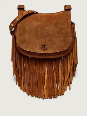 LAUREN RALPH LAUREN Torebka na ramię Marcy | zamsz brązowy