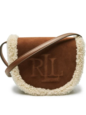 LAUREN RALPH LAUREN Torebka na ramię WITLEY | shearling | zamsz