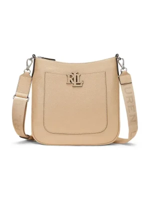 Lauren Ralph Lauren torebka skórzana kolor beżowy 431970152