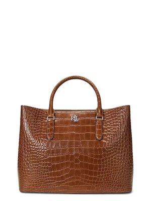 Lauren Ralph Lauren torebka skórzana kolor brązowy 431942189