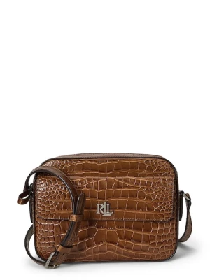 Lauren Ralph Lauren torebka skórzana kolor brązowy 431950824