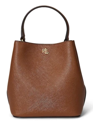 Lauren Ralph Lauren torebka skórzana kolor brązowy 431969365