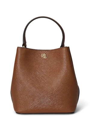 Lauren Ralph Lauren torebka skórzana kolor brązowy 431969365