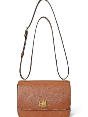 Lauren Ralph Lauren torebka skórzana kolor brązowy 431974272