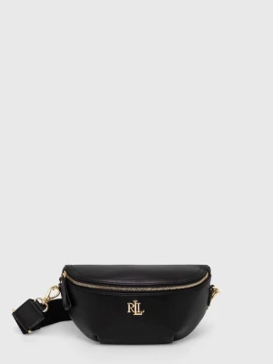 Lauren Ralph Lauren torebka skórzana czarny
