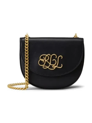 Lauren Ralph Lauren torebka skórzana kolor czarny 431958978