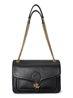 Lauren Ralph Lauren torebka skórzana kolor czarny 431974551