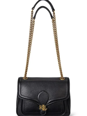 Lauren Ralph Lauren torebka skórzana kolor czarny 431974552