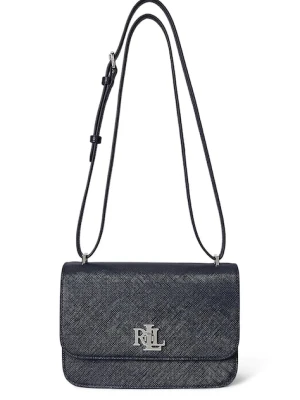 Lauren Ralph Lauren torebka skórzana kolor granatowy 431974272