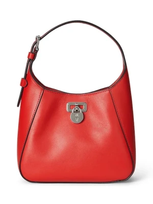 Lauren Ralph Lauren torebka skórzana kolor pomarańczowy 431966750