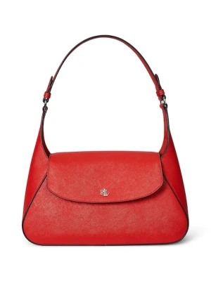 Lauren Ralph Lauren torebka skórzana kolor pomarańczowy 431969364