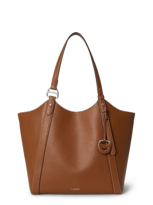 Lauren Ralph Lauren torebka tote damska skórzana brązowy