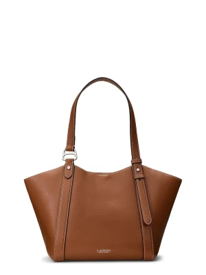 Lauren Ralph Lauren torebka tote damska skórzana brązowy