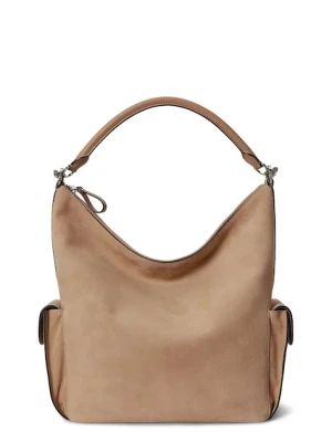 Lauren Ralph Lauren torebka tote damska zamszowa beżowy