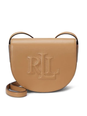 LAUREN RALPH LAUREN Torebka Witley Leather Medium Embossed Logo Crossbody Bag 431950130008 Brązowy