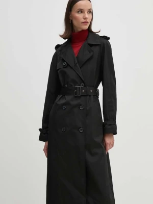Lauren Ralph Lauren trencz damski kolor czarny przejściowy 297951259