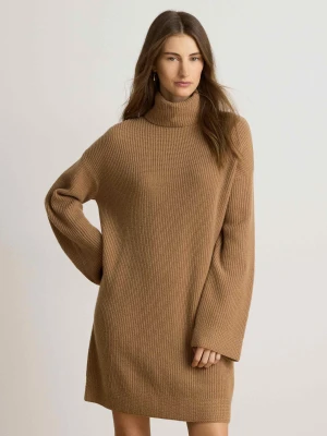 LAUREN RALPH LAUREN Wełniana sukienka Areena | z dodatkiem kaszmiru camel