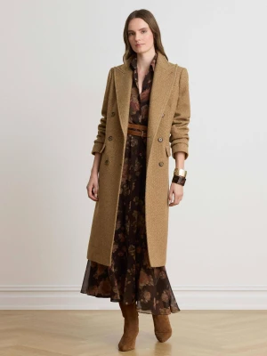 LAUREN RALPH LAUREN Wełniany płaszcz beżowy