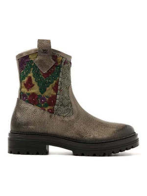 Lazamani Botki w kolorze beżowym ze wzorem rozmiar: 37