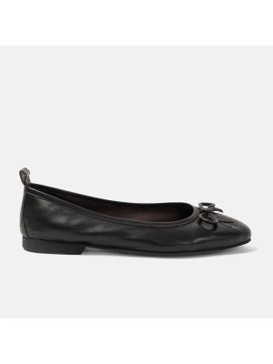 Lazamani Skórzane baleriny w kolorze czarnym rozmiar: 36