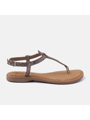 Lazamani Skórzane sandały w kolorze brązowym rozmiar: 41