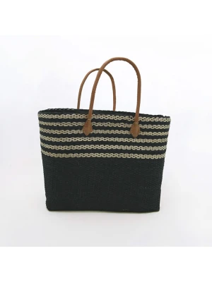 Le Comptoir de la Plage Torba plażowa "Amoroni" w kolorze czarnym - 35 x 35 x 20 cm rozmiar: onesize