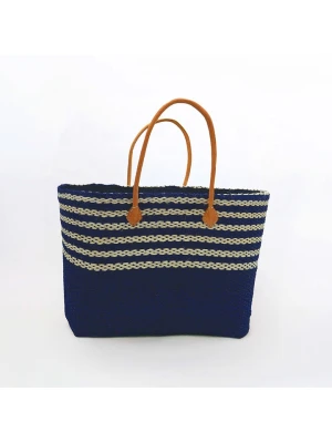 Le Comptoir de la Plage Torba plażowa "Amoroni" w kolorze granatowym - 35 x 35 x 20 cm rozmiar: onesize