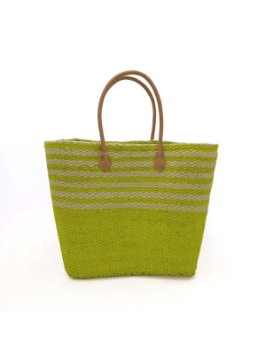 Le Comptoir de la Plage Torba plażowa "Amoroni" w kolorze zielonym - 45 x 35 x 20 cm rozmiar: onesize