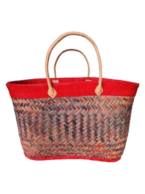 Le Comptoir de la Plage Torba plażowa "Antaly" w kolorze czerwonym - 55 x 30 x 20 cm rozmiar: onesize