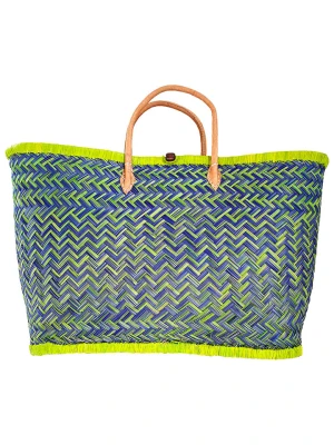 Le Comptoir de la Plage Torba plażowa "Aravola luxe" w kolorze zielonym - 55 x 30 x 25 cm rozmiar: onesize