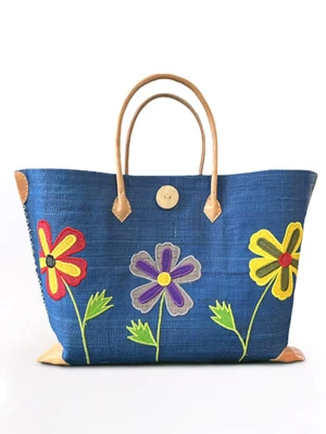 Le Comptoir de la Plage Torba plażowa "Isandra" w kolorze niebieskim - 45 x 35 x 20 cm rozmiar: onesize