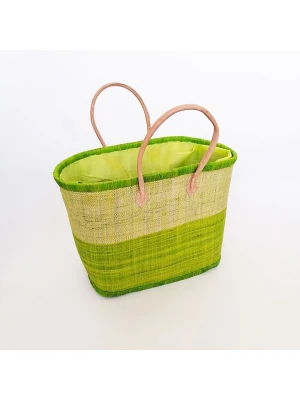 Le Comptoir de la Plage Torba plażowa "Ivato" w kolorze beżowo-zielonym - 52 x 35 x 22 cm rozmiar: onesize
