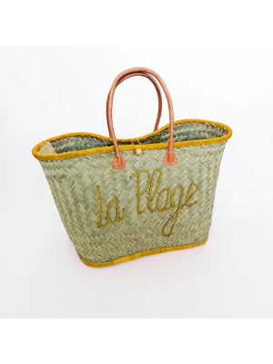 Le Comptoir de la Plage Torba plażowa "Pasika" w kolorze beżowo-pomarańczowym - 40 x 35 x 20 cm rozmiar: onesize