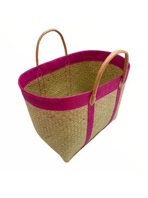 Le Comptoir de la Plage Torba plażowa "Tsimgy" w kolorze beżowo-różowym - 55 x 40 x 22 cm rozmiar: onesize