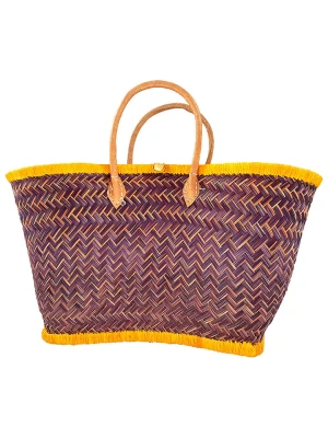 Le Comptoir de la Plage Torba plażowa w kolorze fioletowo-pomarańczowym - 55 x 30 x 25 cm rozmiar: onesize