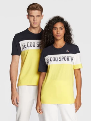 Le Coq Sportif T-Shirt Unisex Saison 2 2220294 Żółty Regular Fit
