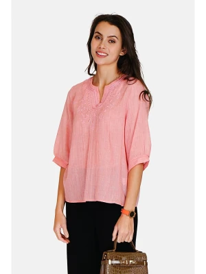 Le Jardin du Lin Lniana bluzka w kolorze jasnoróżowym rozmiar: 36