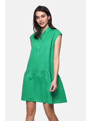 Le Jardin du Lin Lniana sukienka w kolorze zielonym rozmiar: 42
