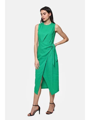 Le Jardin du Lin Lniana sukienka w kolorze zielonym rozmiar: 42
