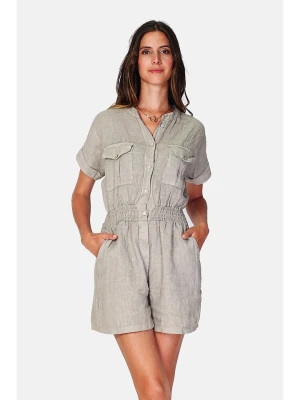 Le Jardin du Lin Lniany kombinezon w kolorze beżowym rozmiar: 40