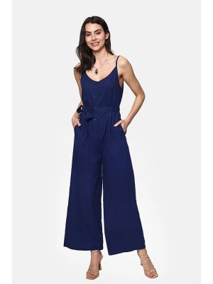 Le Jardin du Lin Lniany kombinezon w kolorze granatowym rozmiar: 40