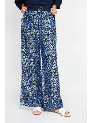 Le Jardin du Lin Spodnie w kolorze czarno-niebieskim rozmiar: 40