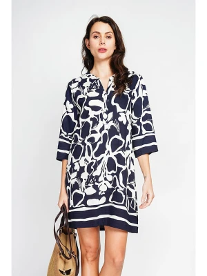 Le Jardin du Lin Sukienka w kolorze biało-granatowym rozmiar: 34